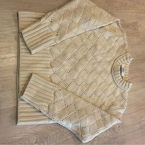 Joie Cozy Beige Sweater Wool M NWOT